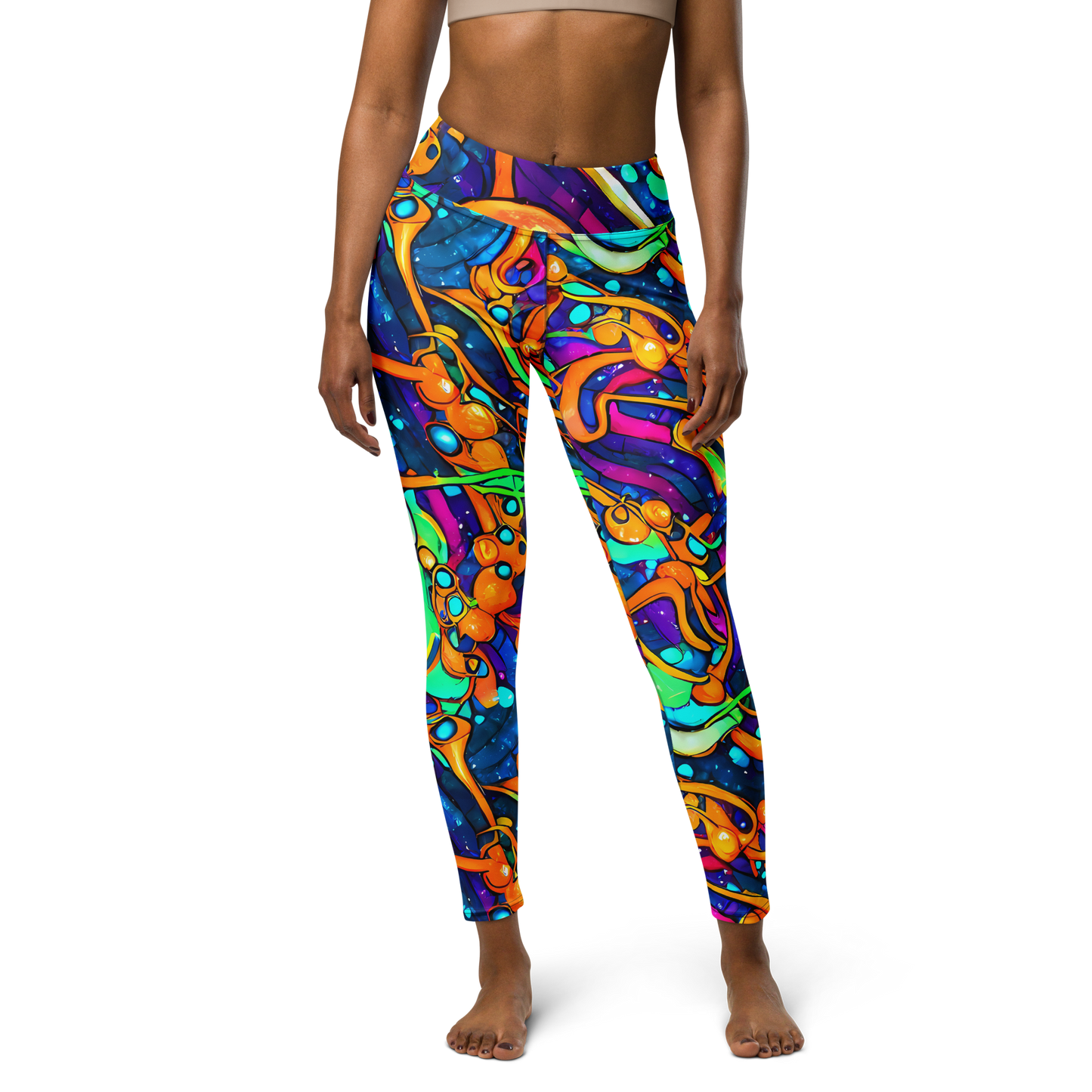 Yoga Leggings - Iridescent Nebula