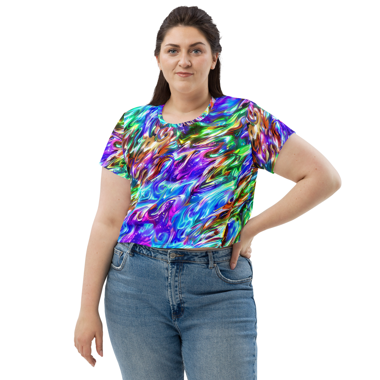 Women's Crop Tee - Faini Whirlwind