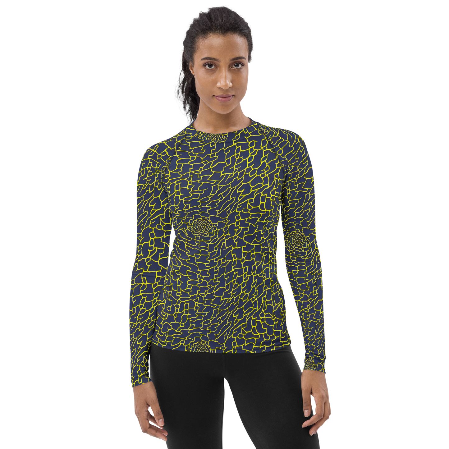 Women's Rash Guard - Nightshade Maze