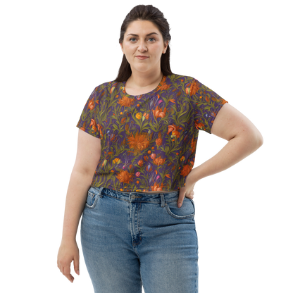 Women's Crop Tee - Botanical Nebula