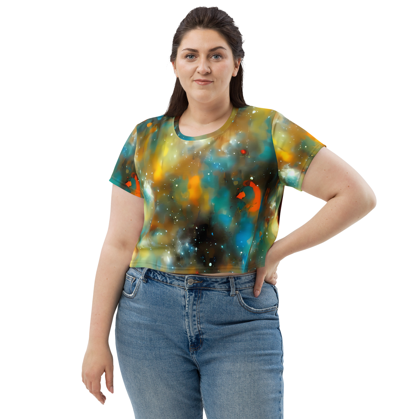 Women's Crop Tee - Abstract Tapestries