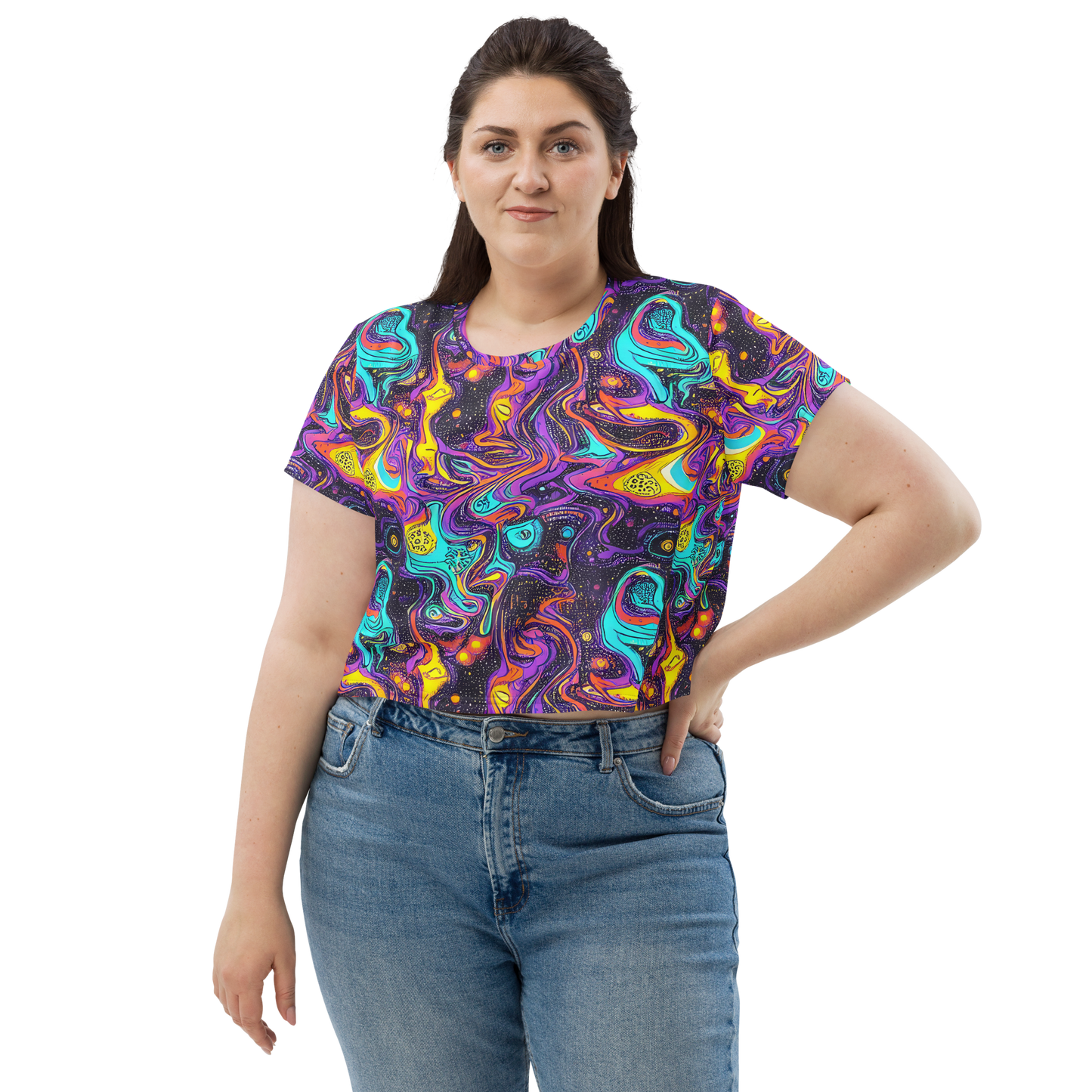 Women's Crop Tee - Hutty Nebula