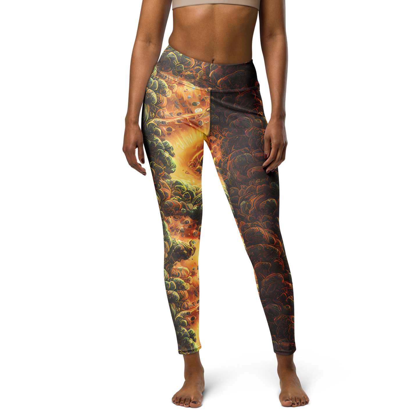 Yoga Leggings - Volcanic Cascade