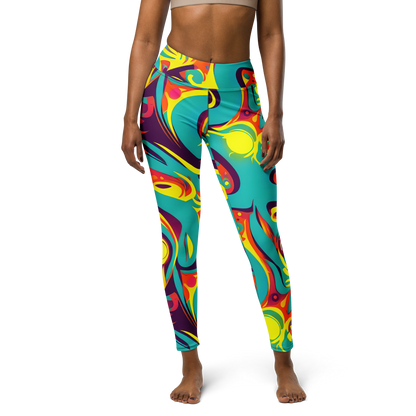 Yoga Leggings - Retro Ribbon