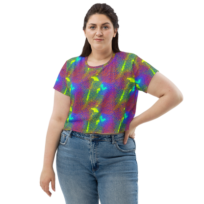 Women's Crop Tee - Prismatic Web