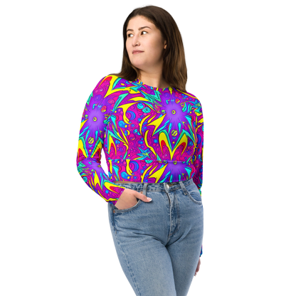 Long Sleeve Crop Top - Nebula Radiance