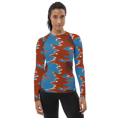 Women's Rash Guard - Desert Vortex