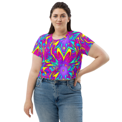 Women's Crop Tee - Nebula Radiance