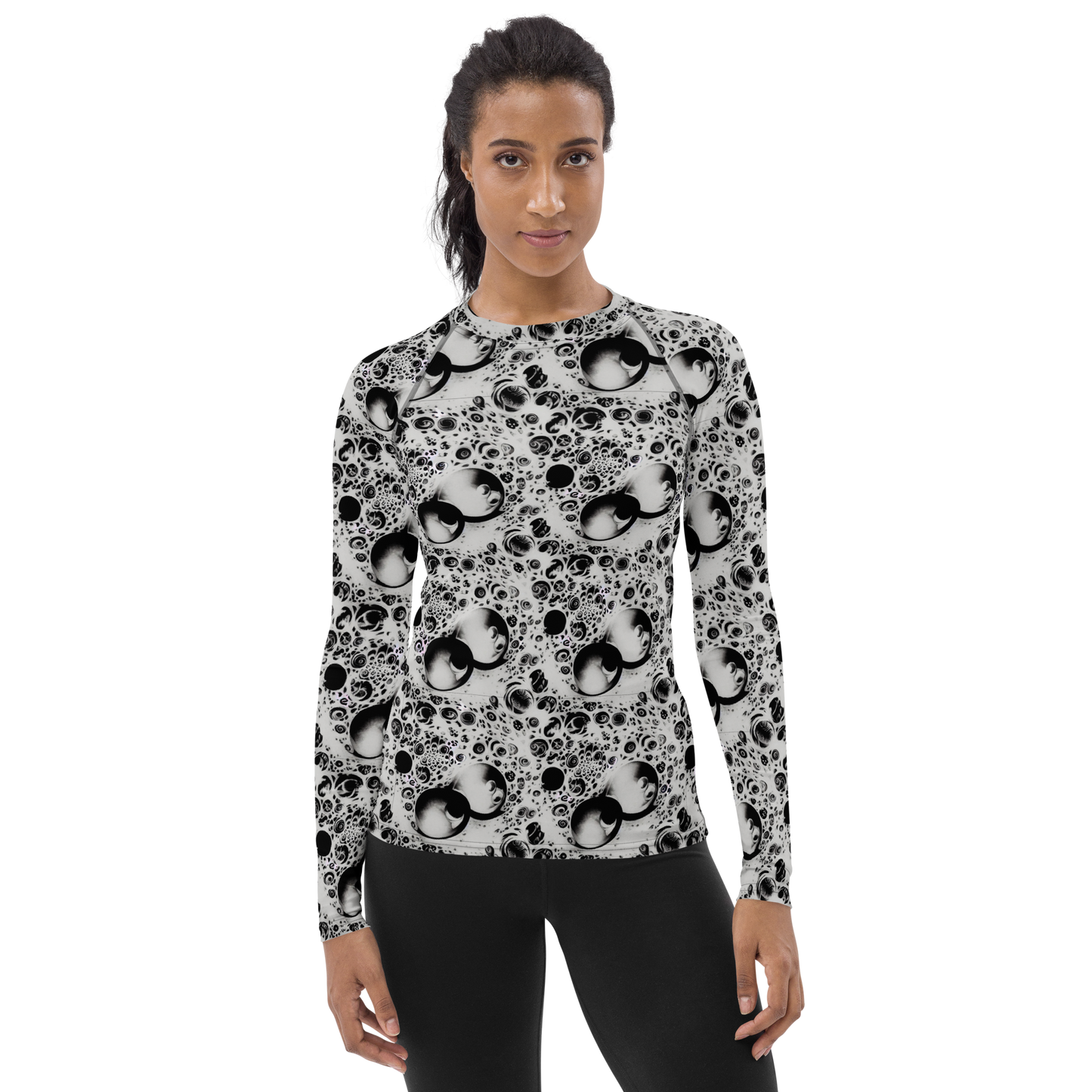 Women's Rash Guard - Crater Swirl