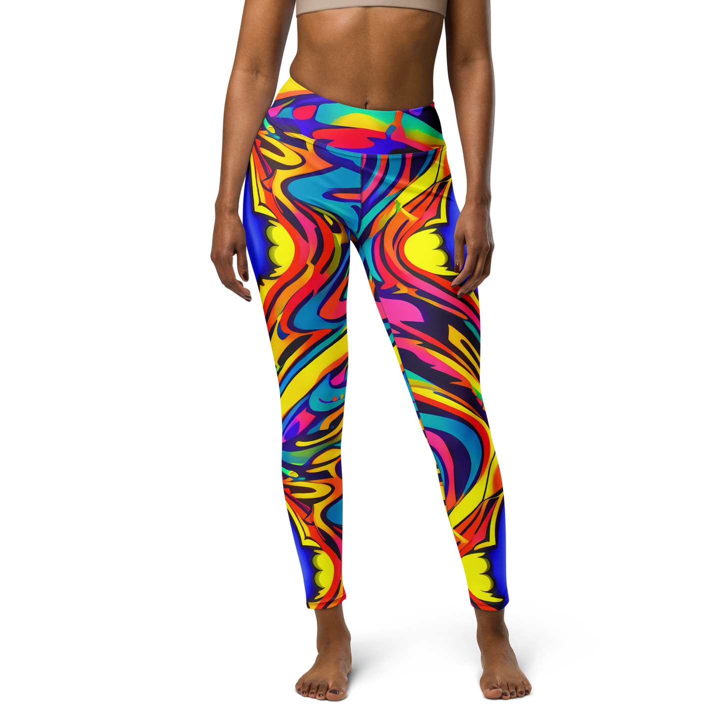 Yoga Leggings - Electric Ecstasy