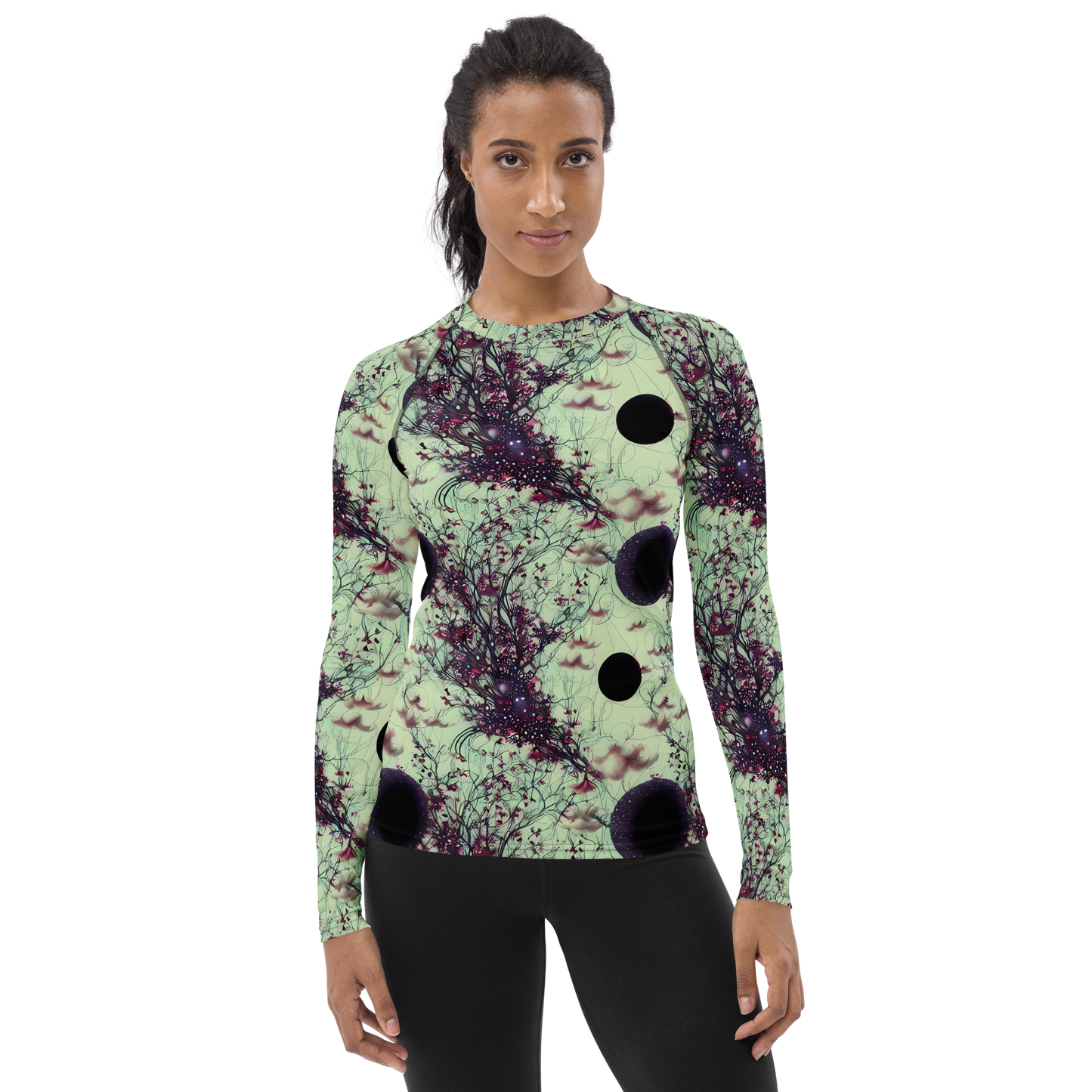 Women's Rash Guard - Celestial Bloom