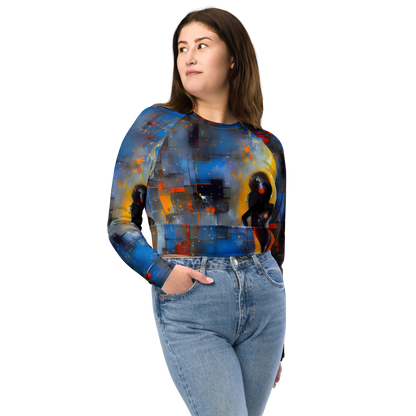 Long Sleeve Crop Top - Neoblock Fusion