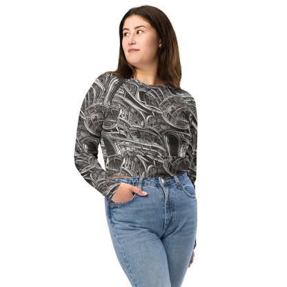 Long Sleeve Crop Top - Piranesi's Dream