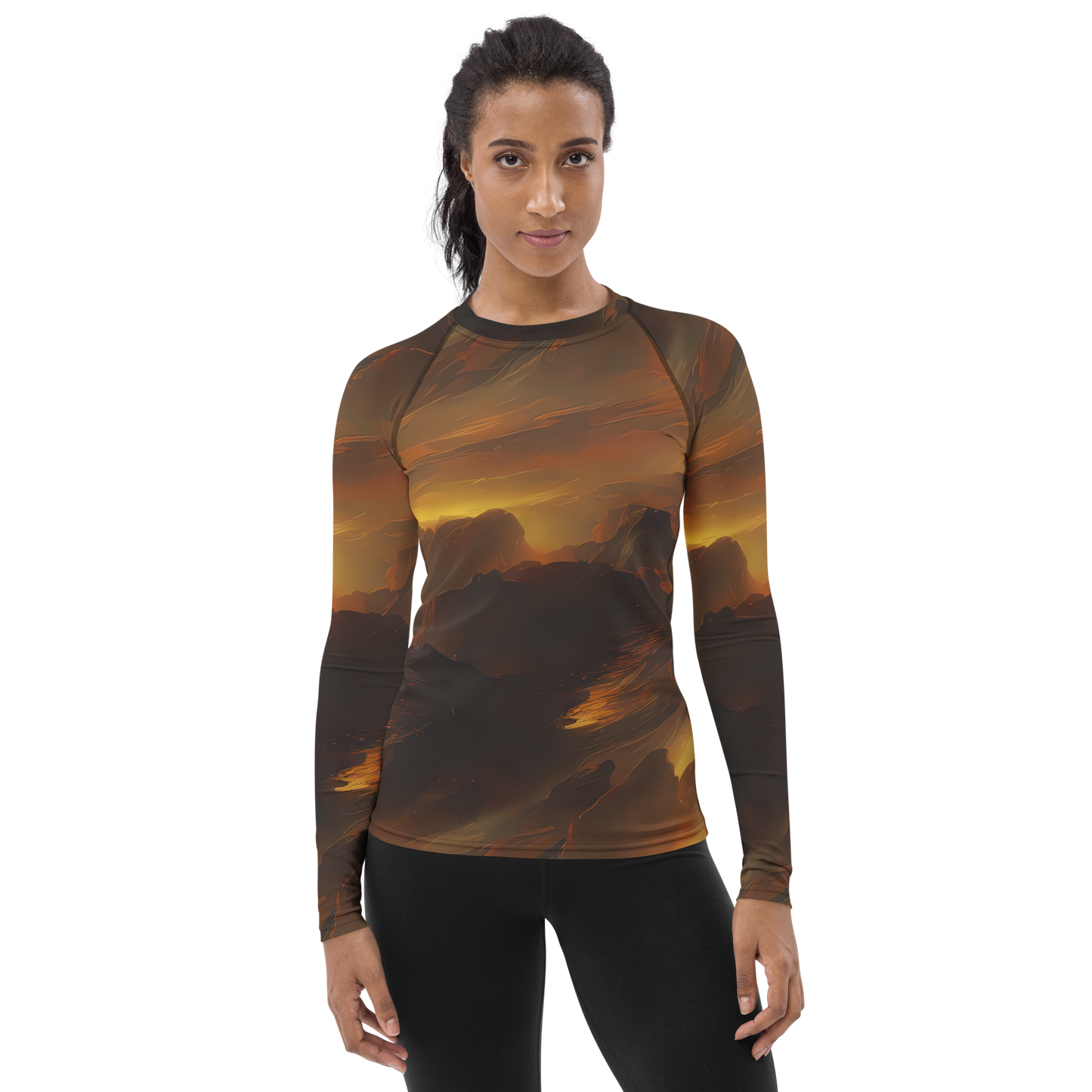 Women's Rash Guard - Sunset Shores
