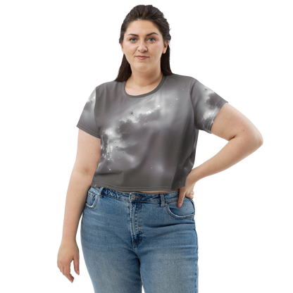 Women's Crop Tee - Silver Nebula