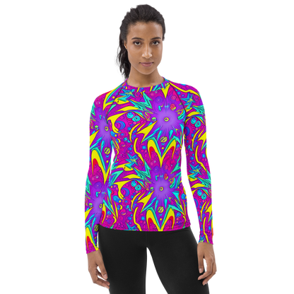 Women's Rash Guard - Nebula Radiance