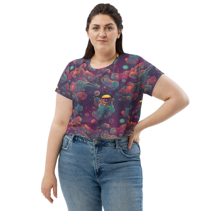 Women's Crop Tee - Nebula Dreamscape