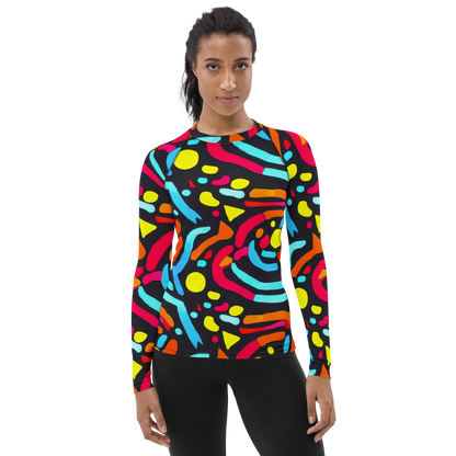 Women's Rash Guard - Midnight Stream