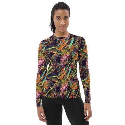 Women's Rash Guard - Psychedelic Deep Space