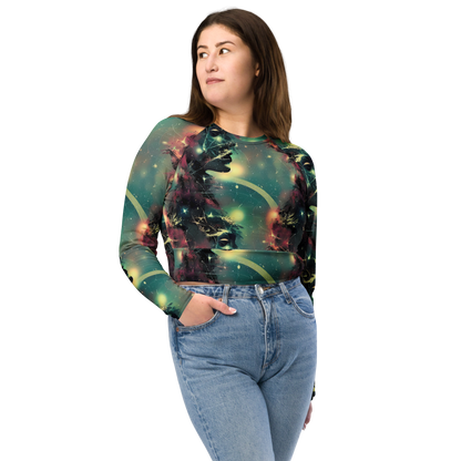 Long Sleeve Crop Top - Galactic Serpent