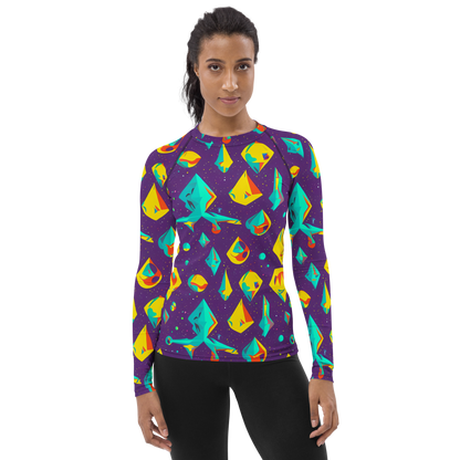 Women's Rash Guard - Cascading Prism