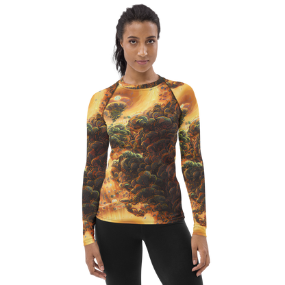 Women's Rash Guard - Volcanic Cascade