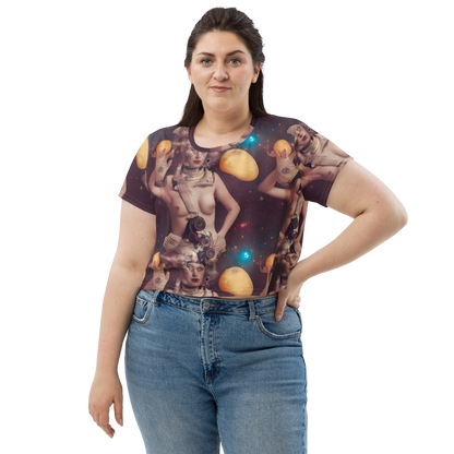 Women's Crop Tee - Nebula Siren