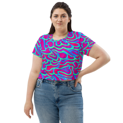 Women's Crop Tee - Aquatic Ember