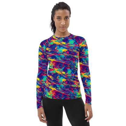 Women's Rash Guard - Spectrum Streaks