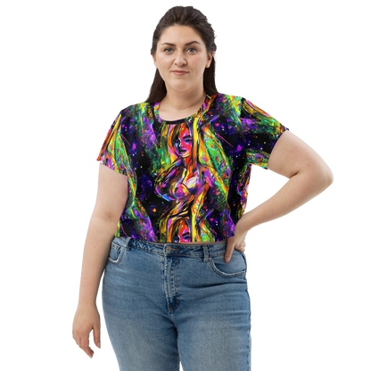 Women's Crop Tee - Galactic Flamenco