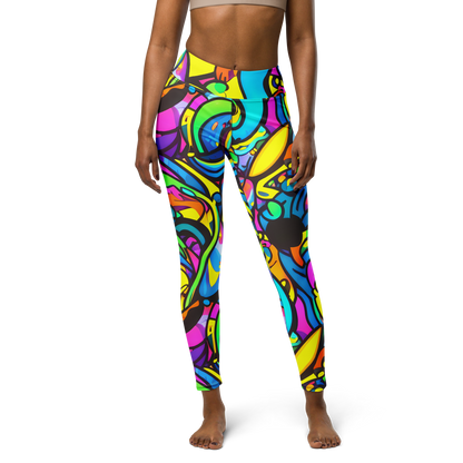 Yoga Leggings - Kaleidoscopic Flow