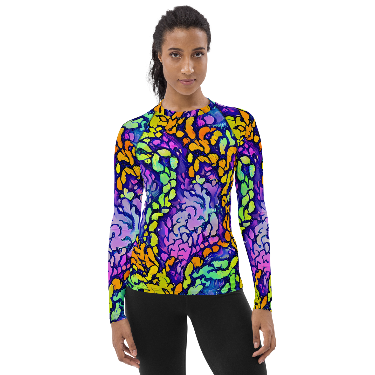 Women's Rash Guard - Surreal Waveforms