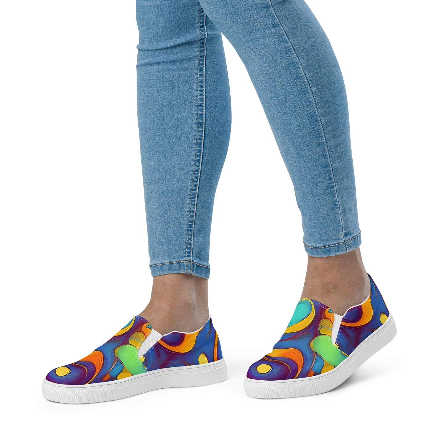 Women's Slip-On Canvas Shoes - Pelton Swirl