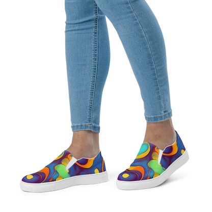 Women's Slip-On Canvas Shoes - Pelton Swirl