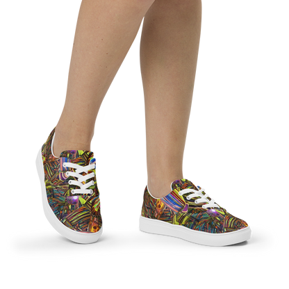 Women's Lace-Up Canvas Shoes - Quantum Palette