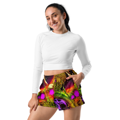 Women’s Athletic Shorts - Neon Glyphworks