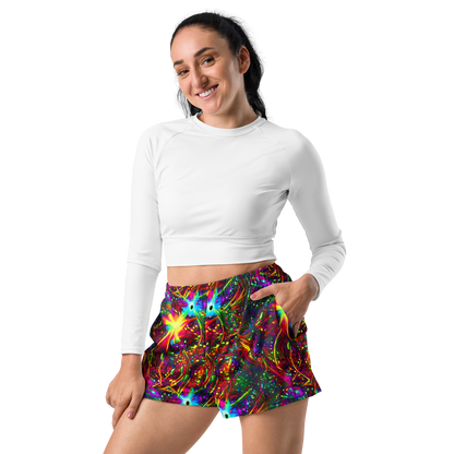 Women’s Athletic Shorts - Stellar Burst