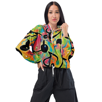 Women's Cropped Windbreaker - Midday Mirage