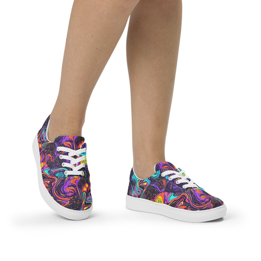 Women's Lace-Up Canvas Shoes - Hutty Nebula