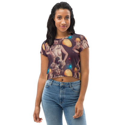 Women's Crop Tee - Nebula Siren