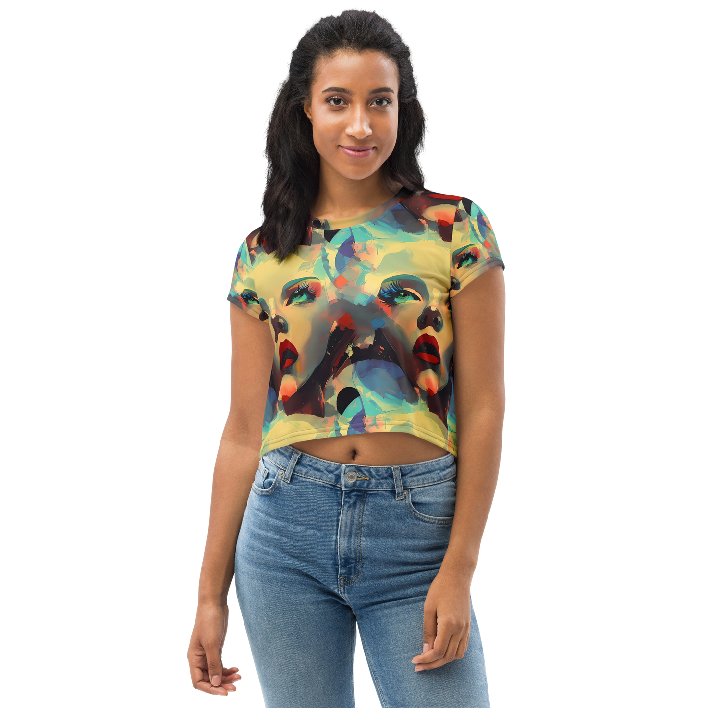 Women's Crop Tee - Astral Reflections