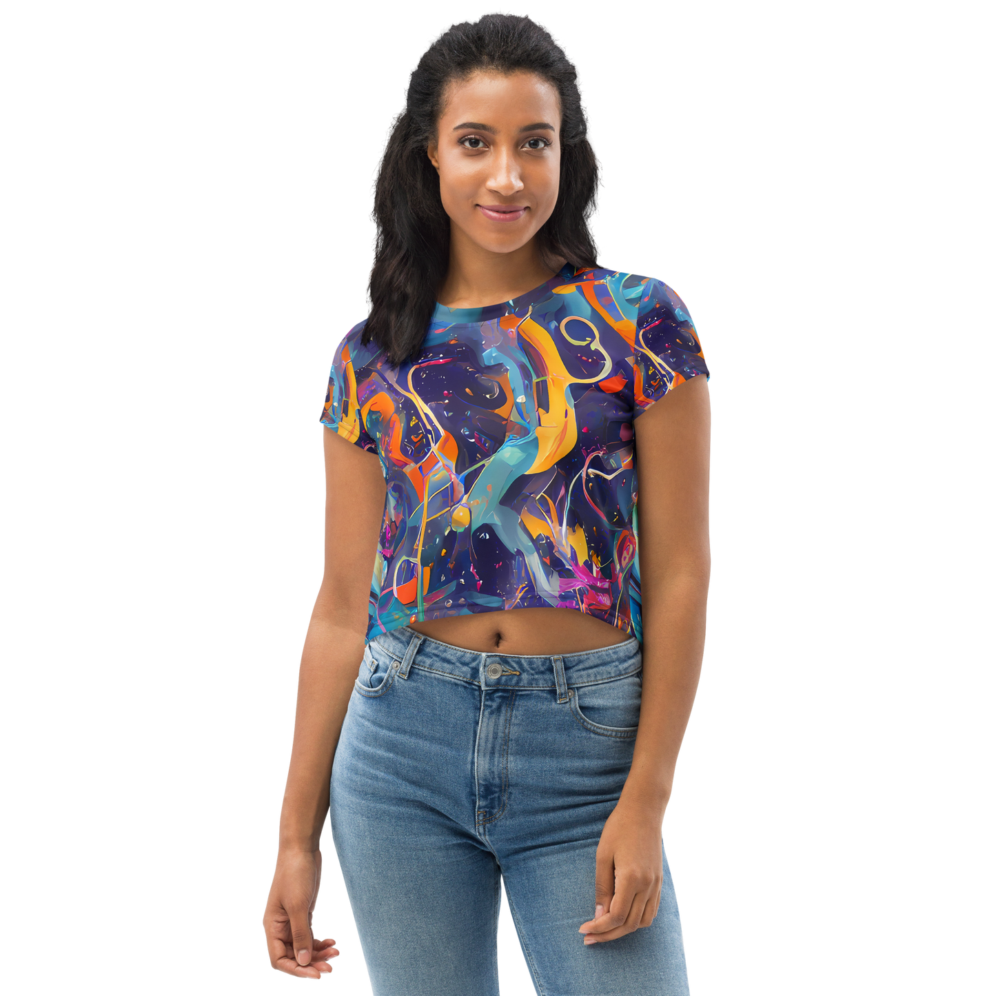 Women's Crop Tee - Brown's Chaos