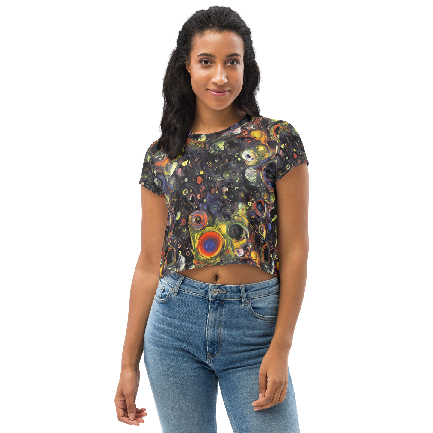 Women's Crop Tee - Stellar Spin