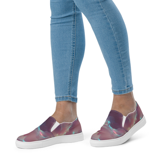 Women's Slip-On Canvas Shoes - Astral Illusions