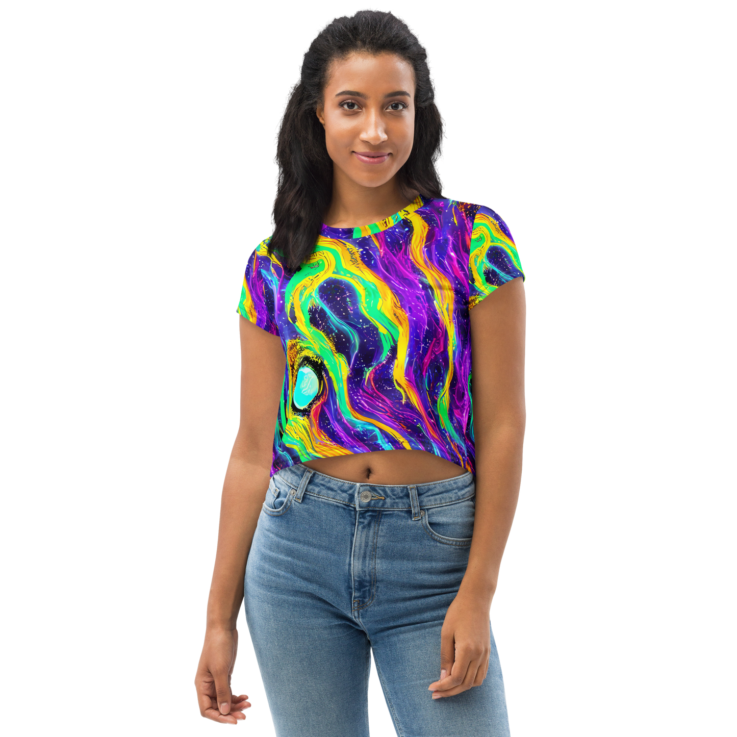 Women's Crop Tee - Jackson Swirl