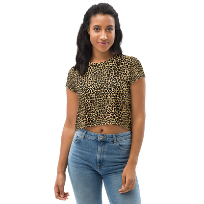 Women's Crop Tee - Cheetah Mosaic