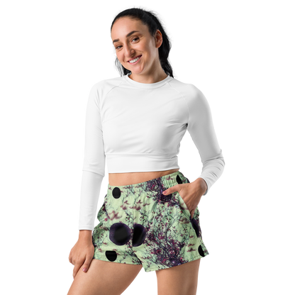 Women’s Athletic Shorts - Celestial Bloom