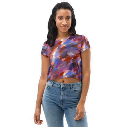 Women's Crop Tee - Celestial Brushstroke