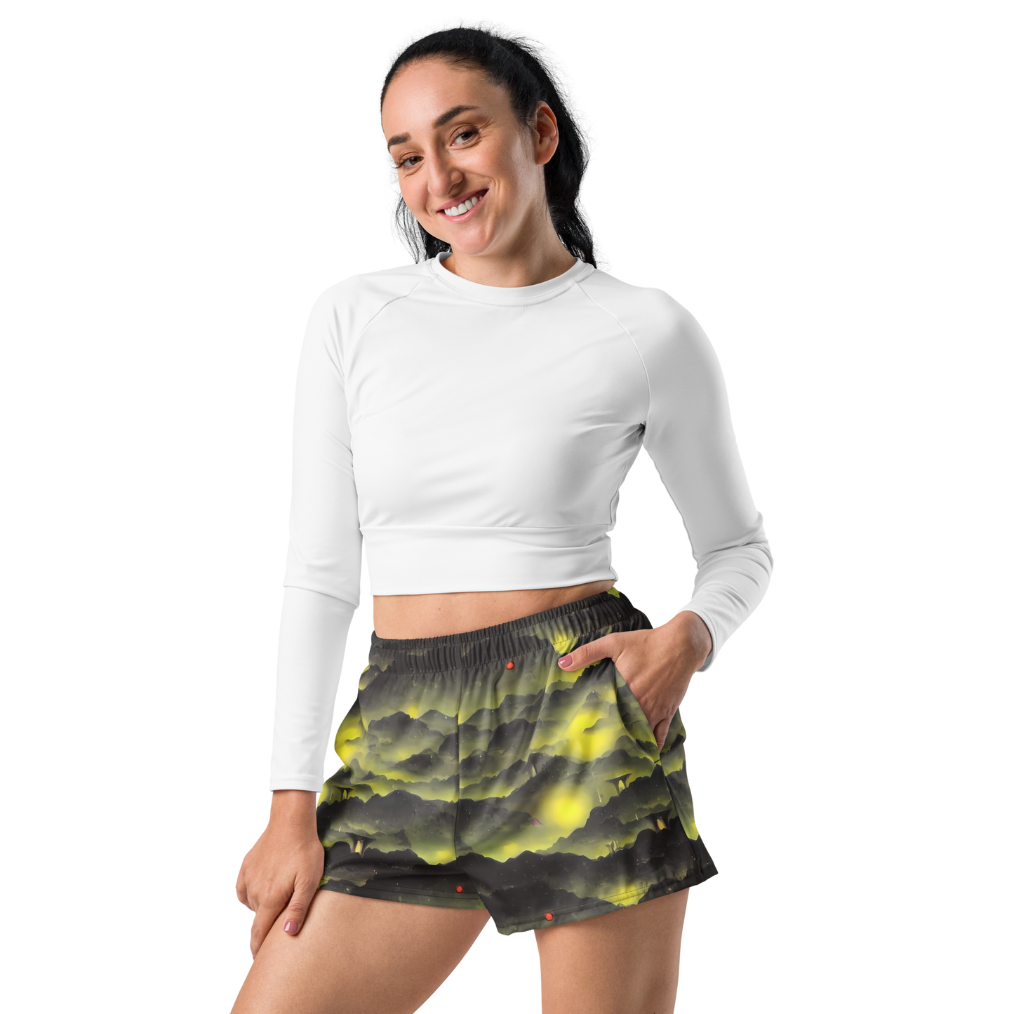 Women’s Athletic Shorts - Spectral Isle
