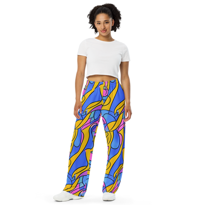 Wide-Leg Pants - Cosmic Curves